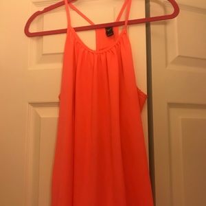 Bright Orange Cami w/ T strap Back- FREE w bundle